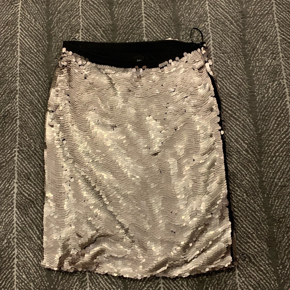 🎉Party Sequin Champagne Gold Knee Length Pencil Skirt🎉